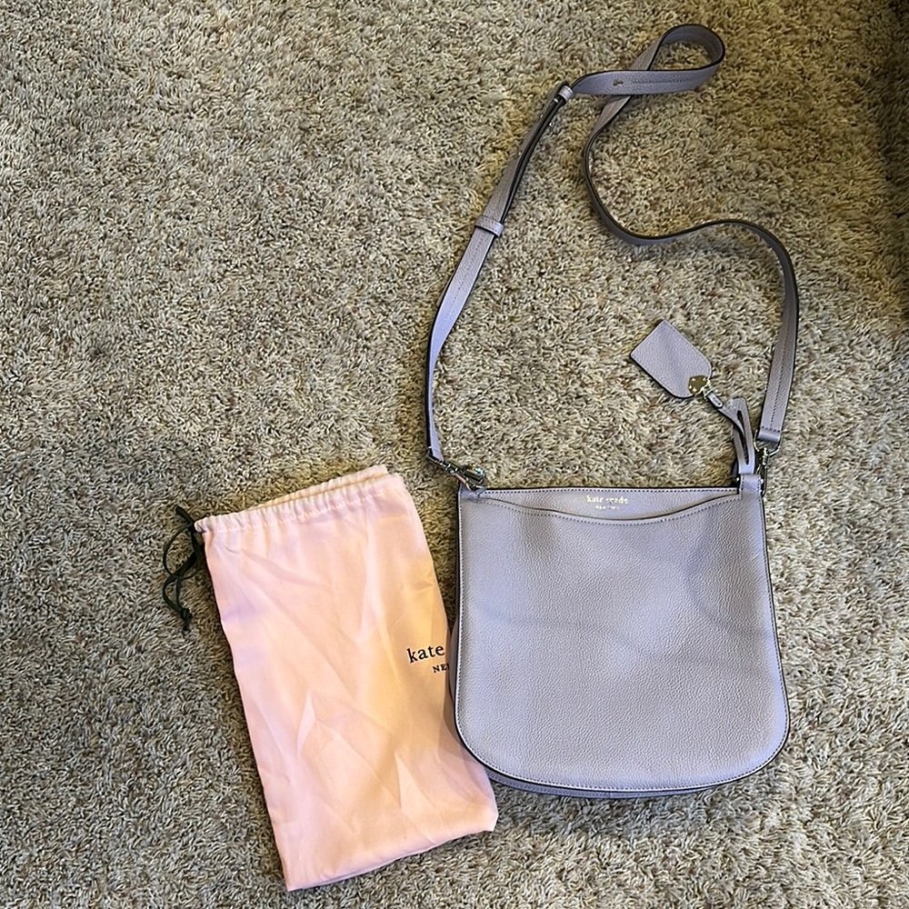Kate Spade Light Purple Crossbody Bag with Minimalist Design